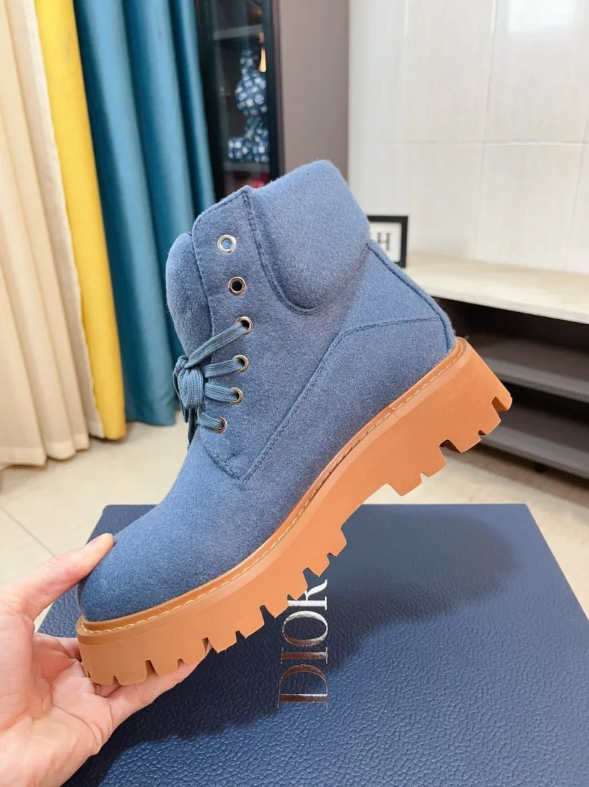 Men's shoes 💰580🌹🌹[Dior] Dior's new high-top imported nubuck leather ➕ cowhide lining, designed by European and American masters, perfect shape to create counter quality, solid color raw and wear-resistant outsole, original quality, unique and beautiful design, super versatile and very comfortable. High-end without losing taste, fashionable, cold-proof and warm! Absolute focus 39-44 size 38 45 customized